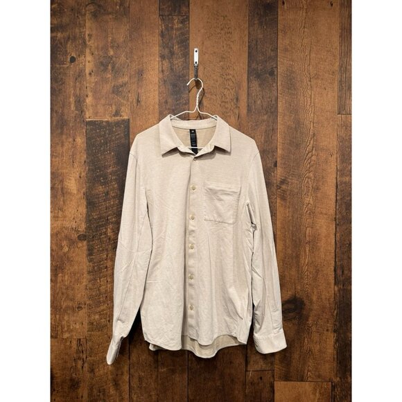 Lululemon Other - Lululemon Men’s Button Down Shirt Tan Size Large EUC